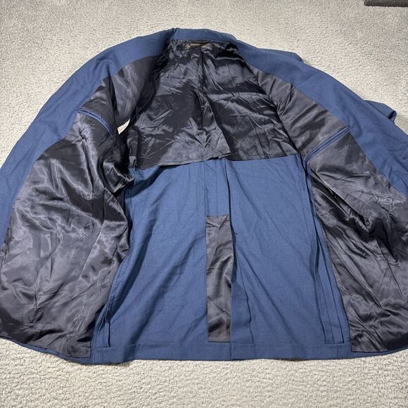 VTG Brooks Brothers Men 44 MLG Pocket Navy Blazer Ivy Style USA Gold Button Wool - Picture 13 of 16